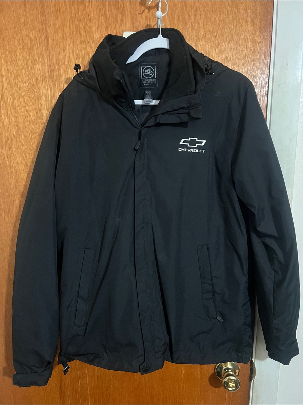 CHEVROLET employee hooded lined winter coat! Only worn once! Adult Medium!